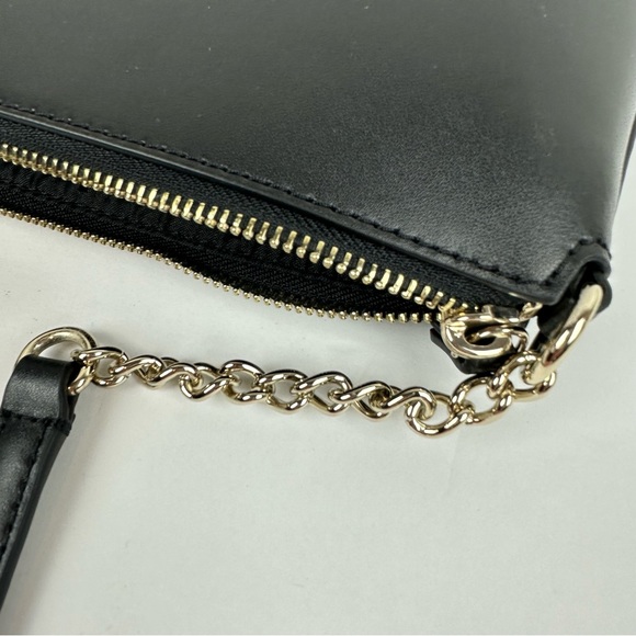 Kate Spade Black Leather Crossbody Purse with chain strap - Picture 7 of 9